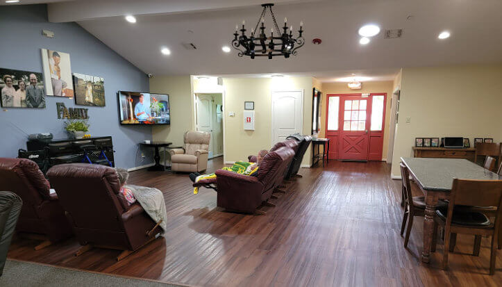 Living room from Cypress Assisted Living Facilities in Texas