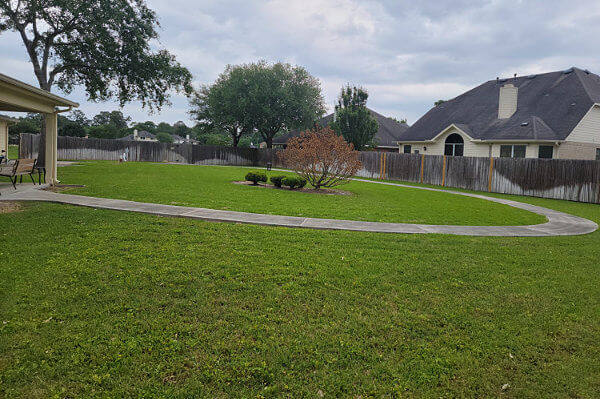 Backyard Path for Memory Care Facility Residents