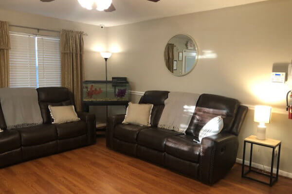 Living Room at Assisted Living Facility in Houston, Texas