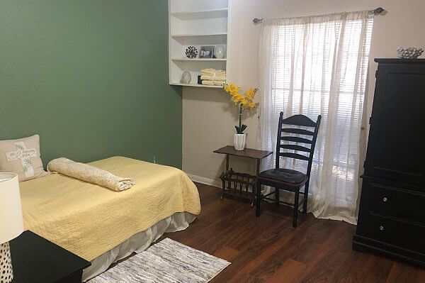 Bedroom in Cypress Assisted Living's Senior Living Facility in Cypress, Texas