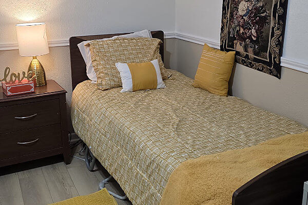Bedroom in Cypress Assisted Living's Facility in Houston, Texas